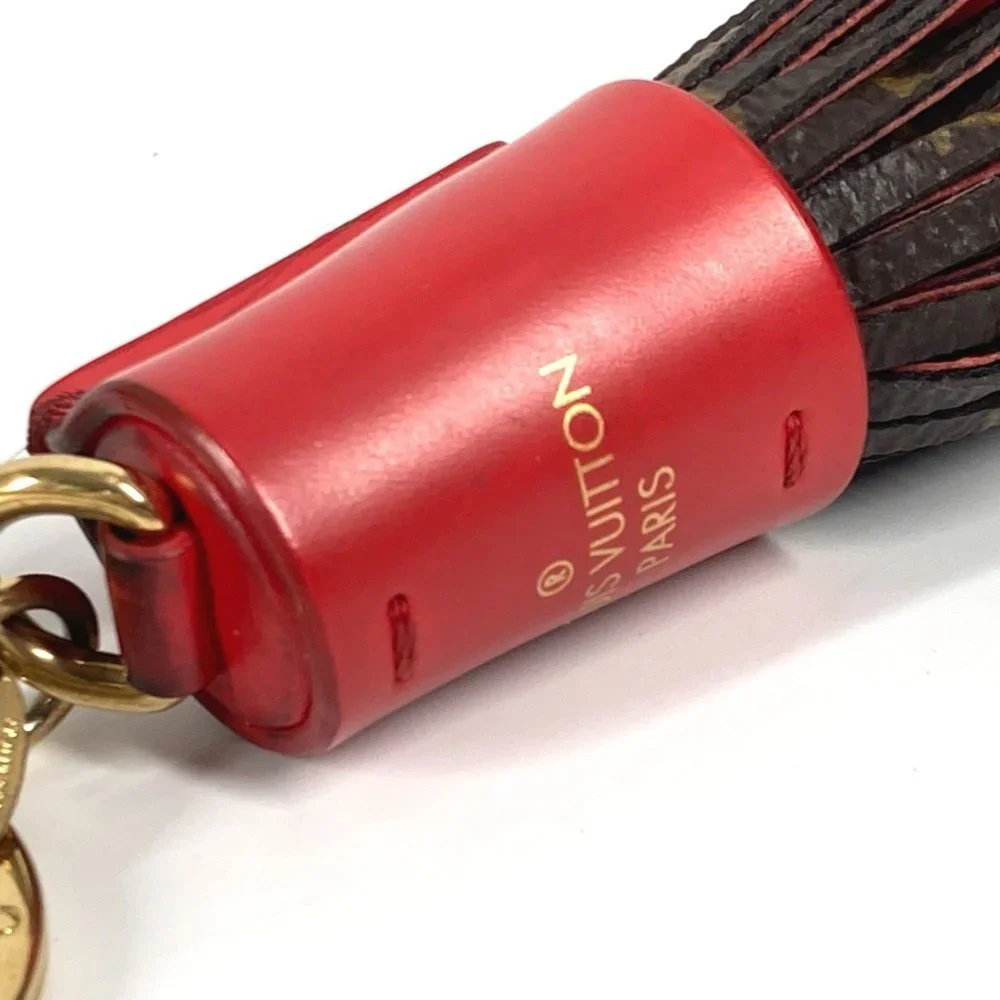 LOUIS VUITTON Brown Monogram Canvas Bag Charm